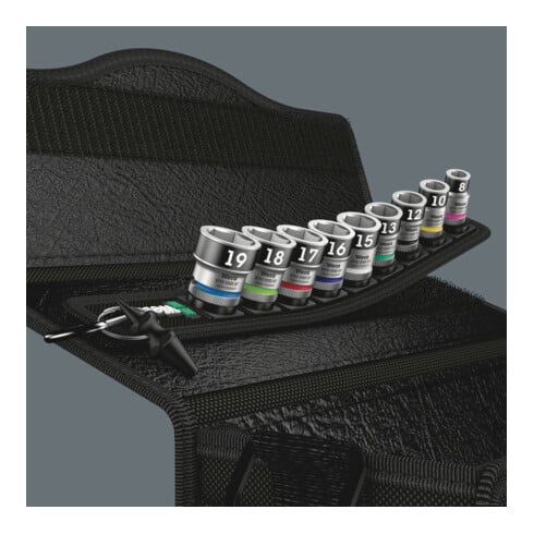Belt B 1 Jeu de douilles Zyklop 3/8" avec fonction de retenue, 10 pièces