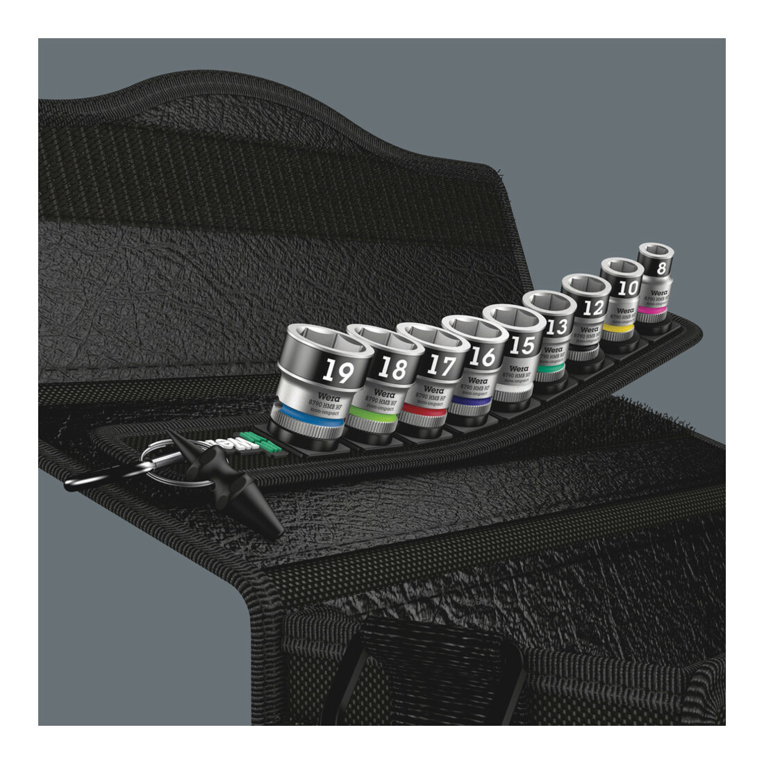 Belt B 1 Jeu de douilles Zyklop 3/8" avec fonction de retenue, 10 pièces