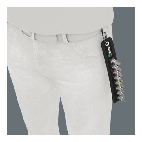 Belt B 2 Jeu de douille-embouts Zyklop 3/8" pour vis six pans creux avec fonction de retenue, 8 pièces
