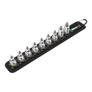 Belt B 3 TX HF Zyklop Jeu de douille-embouts TX 3/8" avec fonction de retenue, 9 pièces