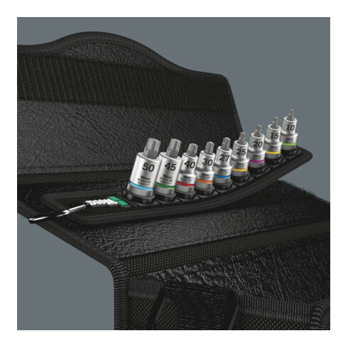 Belt B 3 TX HF Zyklop Jeu de douille-embouts TX 3/8" avec fonction de retenue, 9 pièces