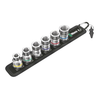 Belt C 1 Jeu de douilles Zyklop 1/2" avec fonction de retenue, 7 pièces