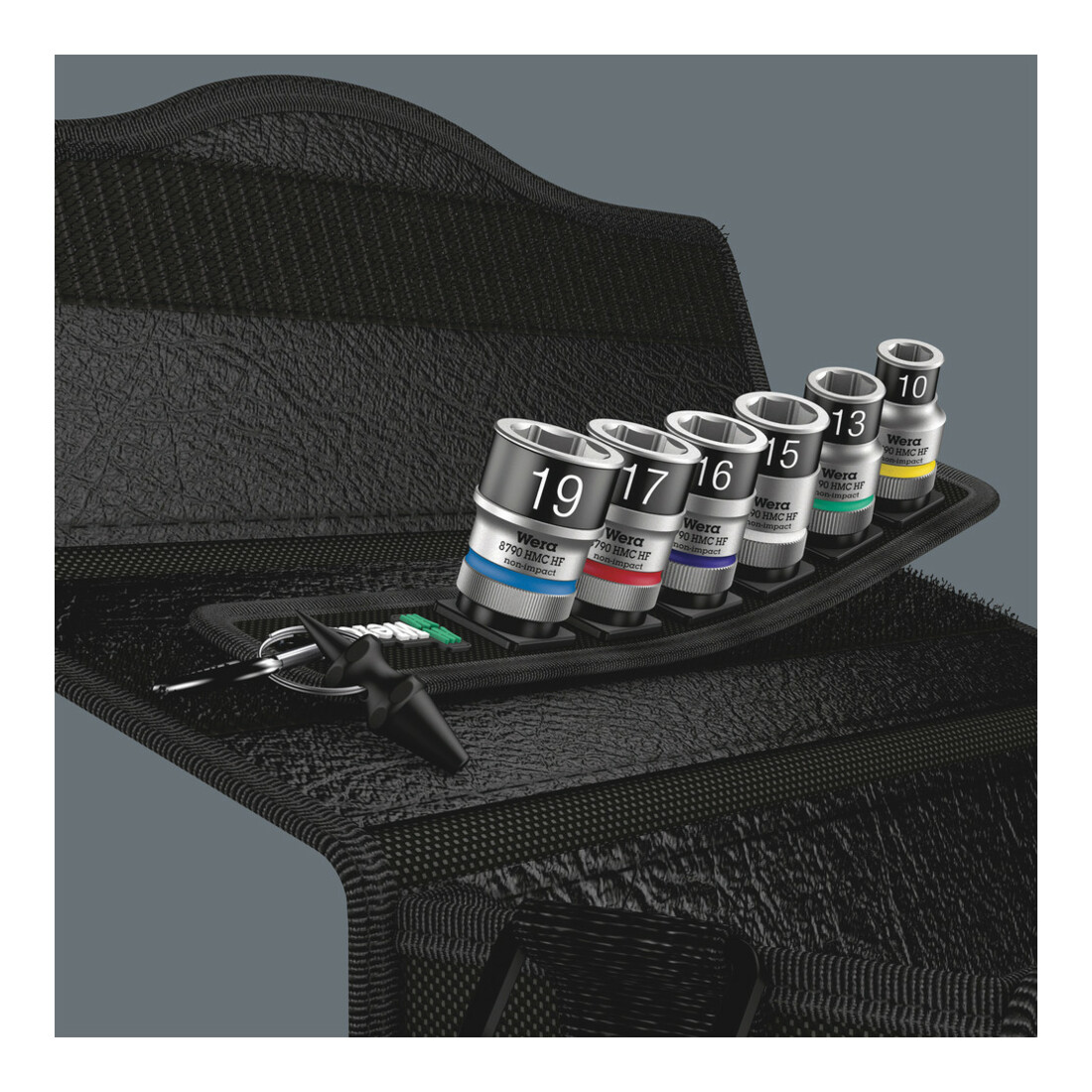 Belt C 1 Jeu de douilles Zyklop 1/2" avec fonction de retenue, 7 pièces
