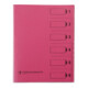 Bene Ordnungsmappe 083600RS DIN A4 6Fächer PVC rosa-1