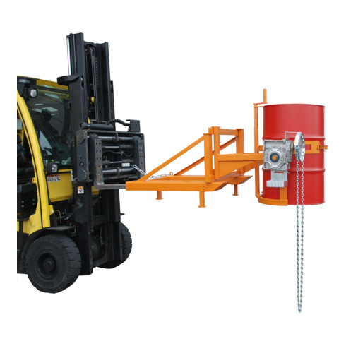 Bauer Südlohn Basculeur de fût FD/L-K, peint, orange jaune