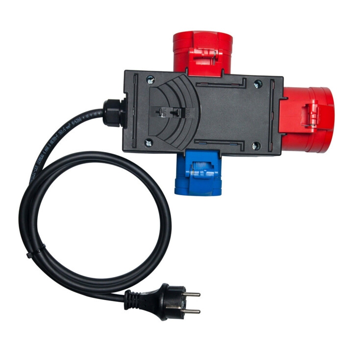 BENNING Adaptateur de mesure 3 voies CEE-Schuko