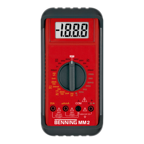 Benning Digital Multimeter 1000V Messbereich MM2