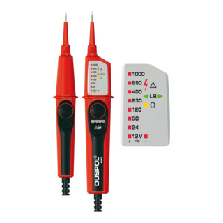 Benning DUSPOL expert Spannungs- und Durchgangsprüfer, 12-1000 V AC/DC, Last zuschaltbar