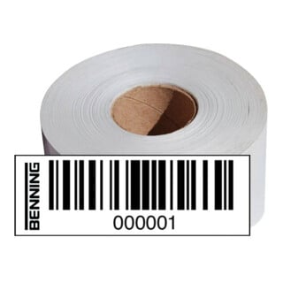 BENNING Étiquettes de code-barres n° 2001-3000