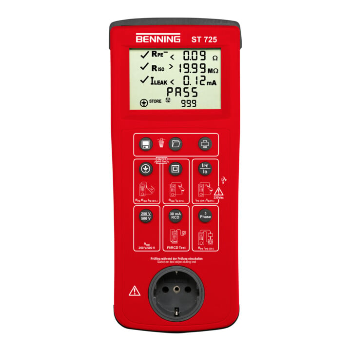 Benning Gerätetester Batterie-u.Netzbetr. BENNING ST 725
