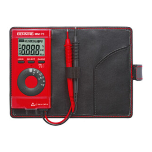 Benning Multimeter 0.1 mV-600 V DC 0.1mV-600 V AC met batterijen/testsnoeren/koffer MM P3