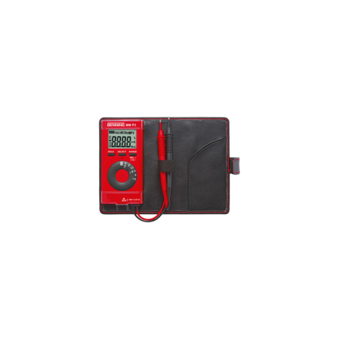 Benning Multimetro 0,1 mV-600 V CC 0,1 mV-600 V CA con batterie/circuiti di misura/custodiamm P3