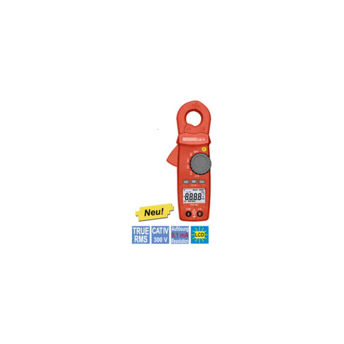 Benning Pinza amperometrica Milliamp AC/DC 11cm