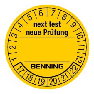 Benning Prüfplaketten f.ST710,ST720,ST750 756212(VE300)