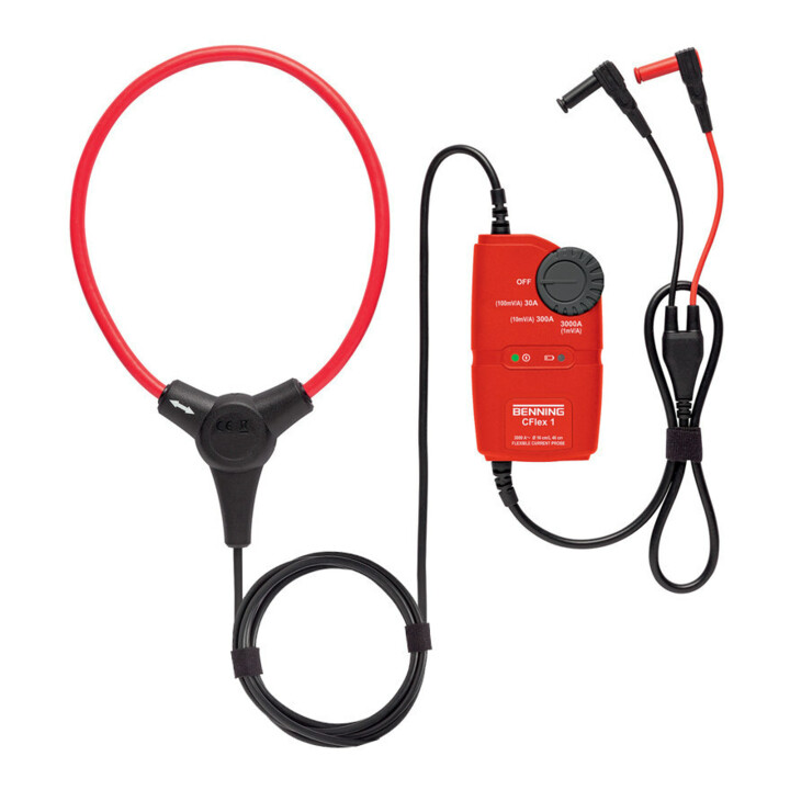 BENNING Stromwandler 0,3 - 3000 Ampere flexible Messschleife inkl. Tasche/Batterien