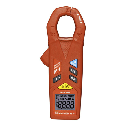 BENNING Stromzangenmultimeter 10mA-400A AC TRMS m.Batterien/Messl./Tasche CM P1