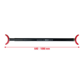 béquille télescopique pour capot moteur et hayon, 64 -109 cm