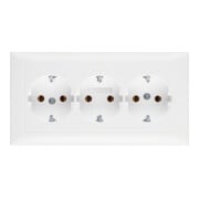 Berker 3fach-Steckdose SCHUKO m.Abdeckplatte 47661909-1