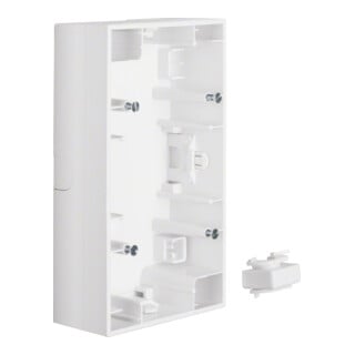 Berker Boîtier AP 2f. avec interrupteur à bascule brillant 10427009