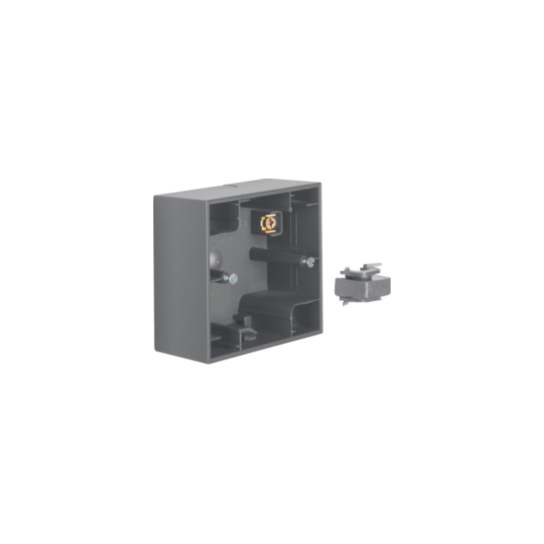 Berker Boîtier apparent 1 poste K.1 anthracite mat, laqué 10417006