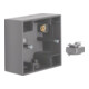 Berker Boîtier apparent 1 poste K.1 anthracite mat, laqué 10417006