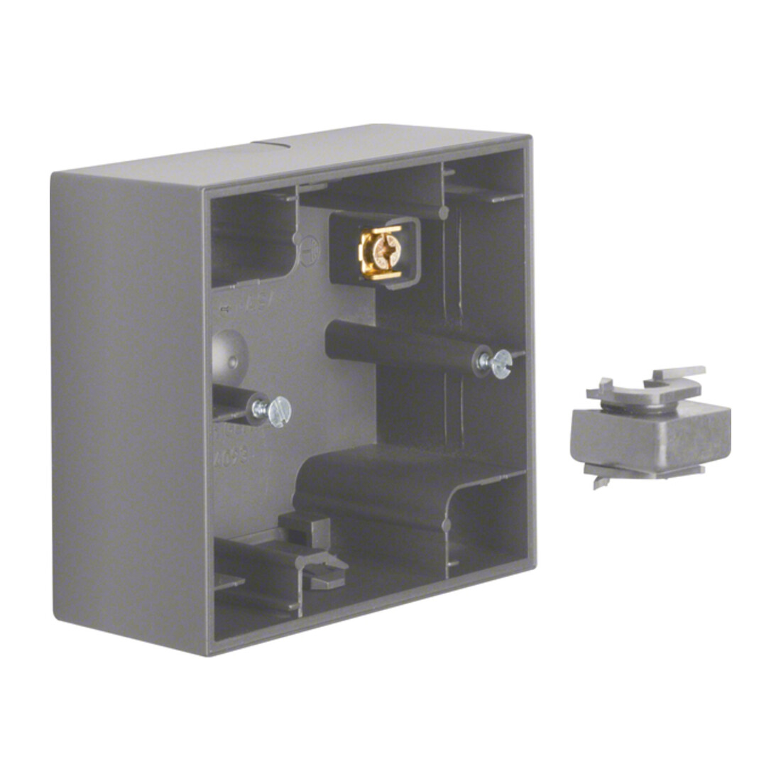 Berker Boîtier apparent 1 poste K.1 anthracite mat, laqué 10417006