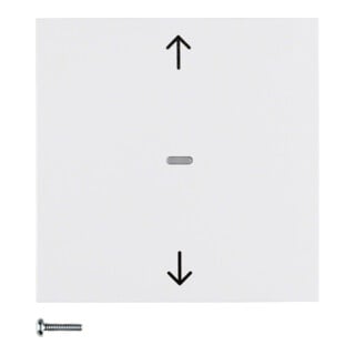 Berker Bouton de volet roulant blanc polaire brillant 85241189