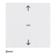Berker Bouton de volet roulant blanc polaire brillant 85241189