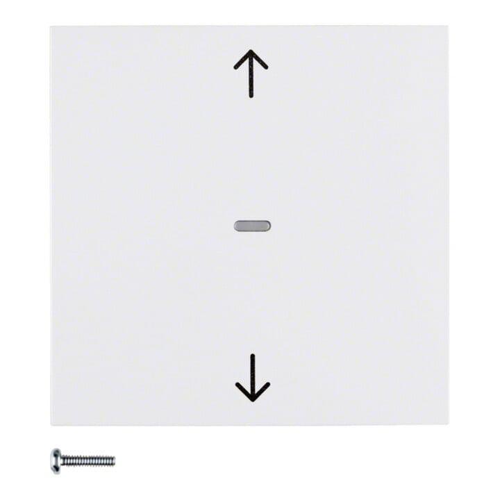 Berker Bouton de volet roulant blanc polaire brillant 85241189