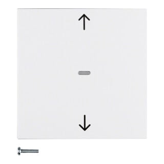 Berker Bouton de volet roulant blanc polaire mat 85241188