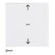 Berker Bouton de volet roulant blanc polaire mat 85241188