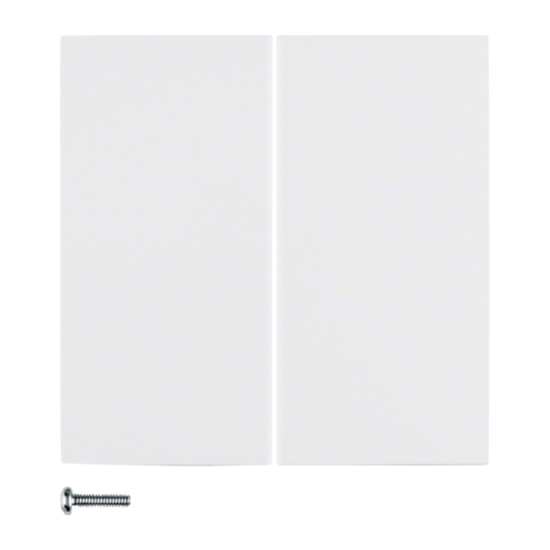 Berker Bouton double blanc polaire brillant 85142189