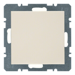 Berker Cache-prise blanc/gris avec pièce centrale 10098982