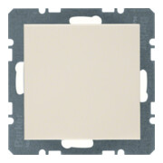 Berker Cache-prise blanc/gris avec pièce centrale 10098982-1