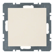 Berker Cache-prise blanc/gris avec pièce centrale 10098982-3