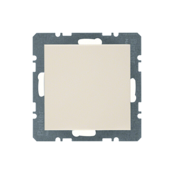 Berker Cache-prise blanc/gris avec pièce centrale 10098982