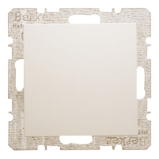 Berker Cache-prise blanc/gris avec pièce centrale 6710098982