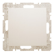 Berker Cache-prise blanc/gris avec pièce centrale 6710098982-3
