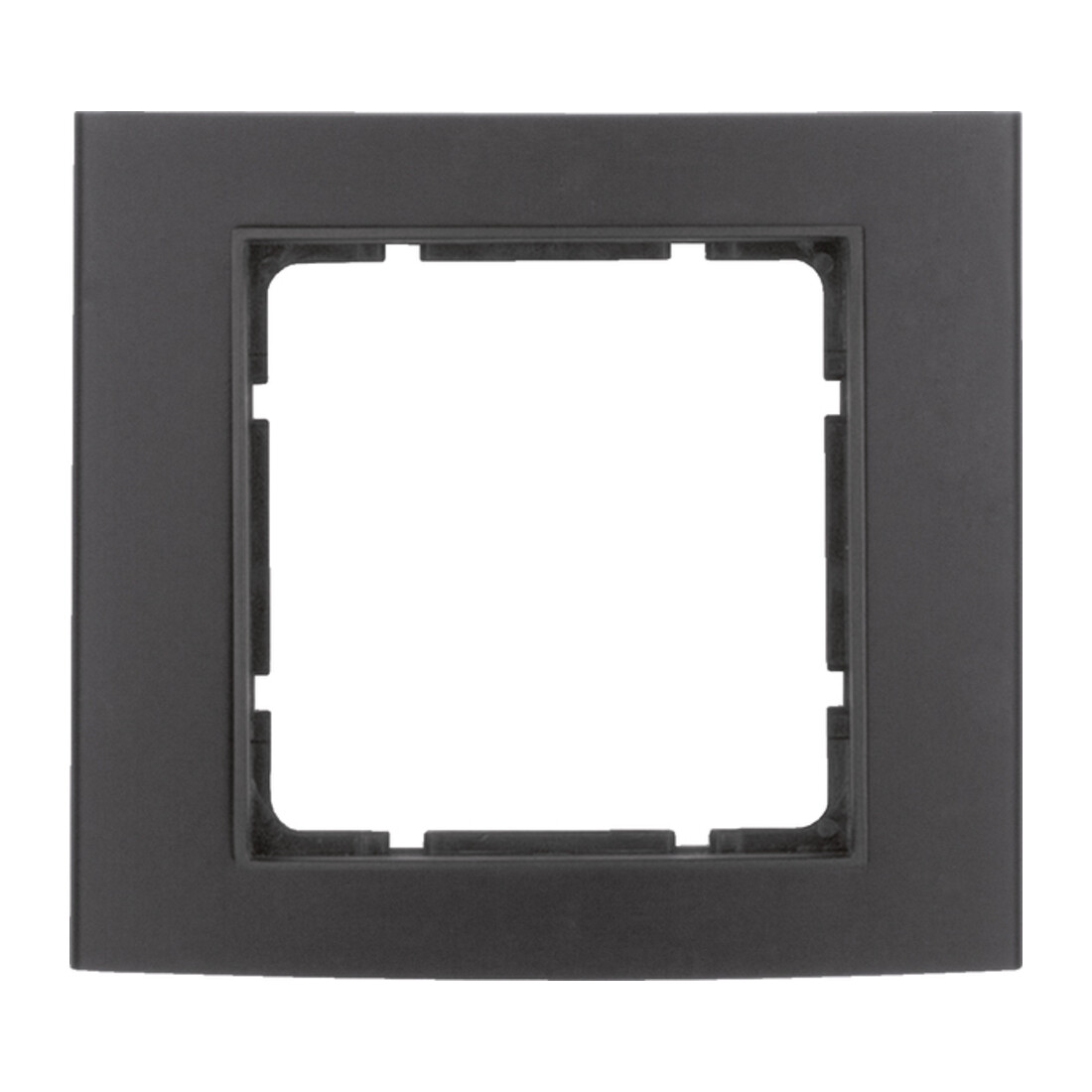 Berker Cadre 1f. alu/noir/anthracite 10113005