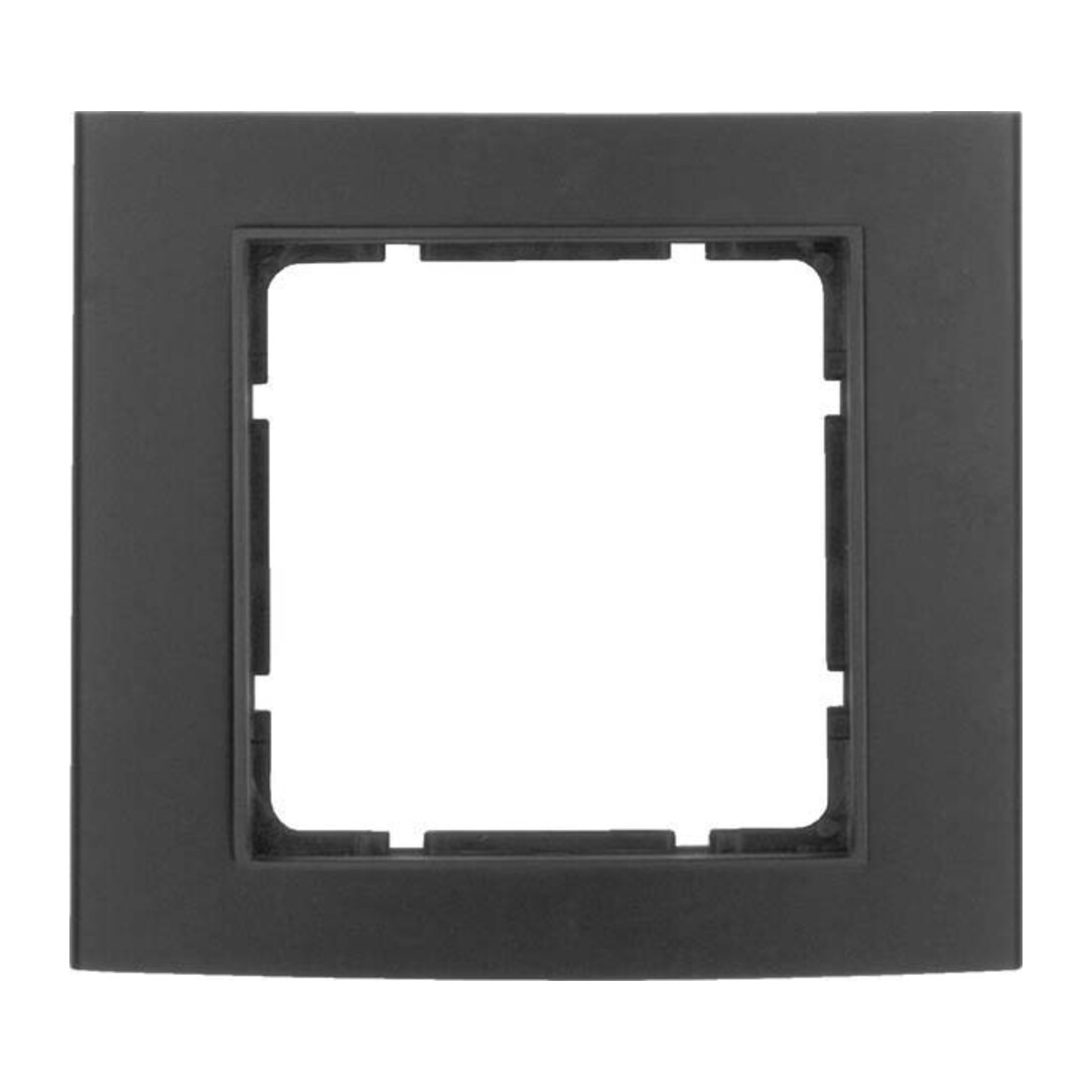 Berker Cadre 1f. alu/noir/anthracite 10113005