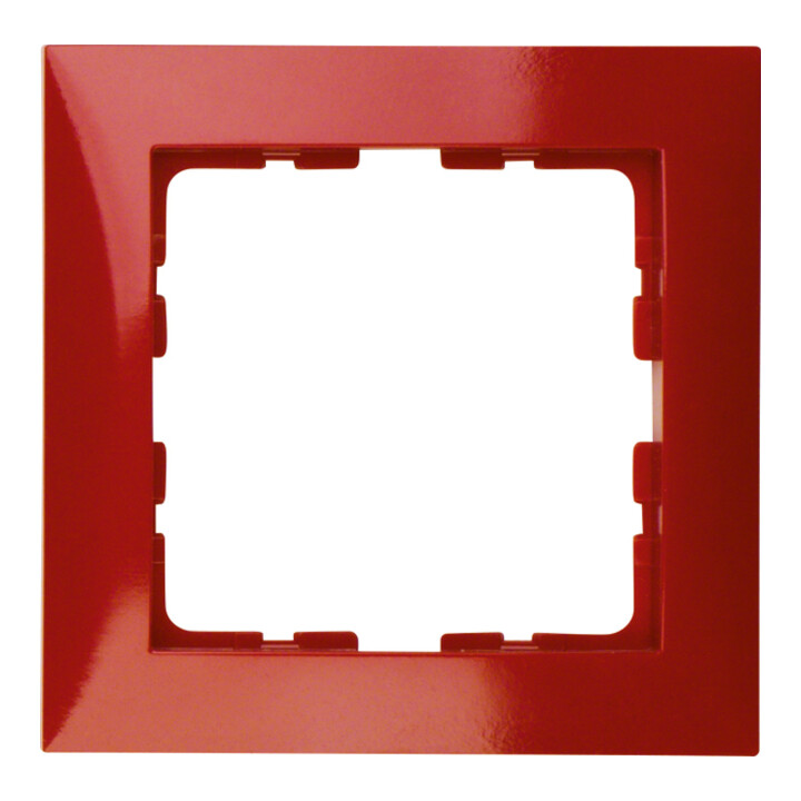 Berker Cadre 1f. rouge/transparent 10118962