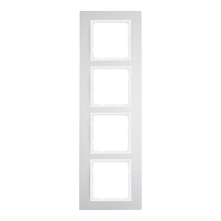 Berker Cadre 4f. alu/pws 10143904