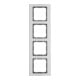 Berker Cadre 4f.aluminium 10143004