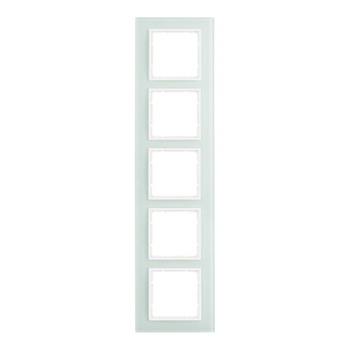 Berker Cadre 5f. avec poussoir vertical/horizontal 10156909