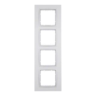 Berker Cadre alu/mat 4 fois 10146424