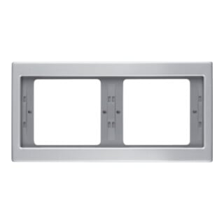 Berker Cadre aluminium 2 fois horizontal 13637003