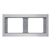 Berker Cadre aluminium 2 fois horizontal 13637003-1