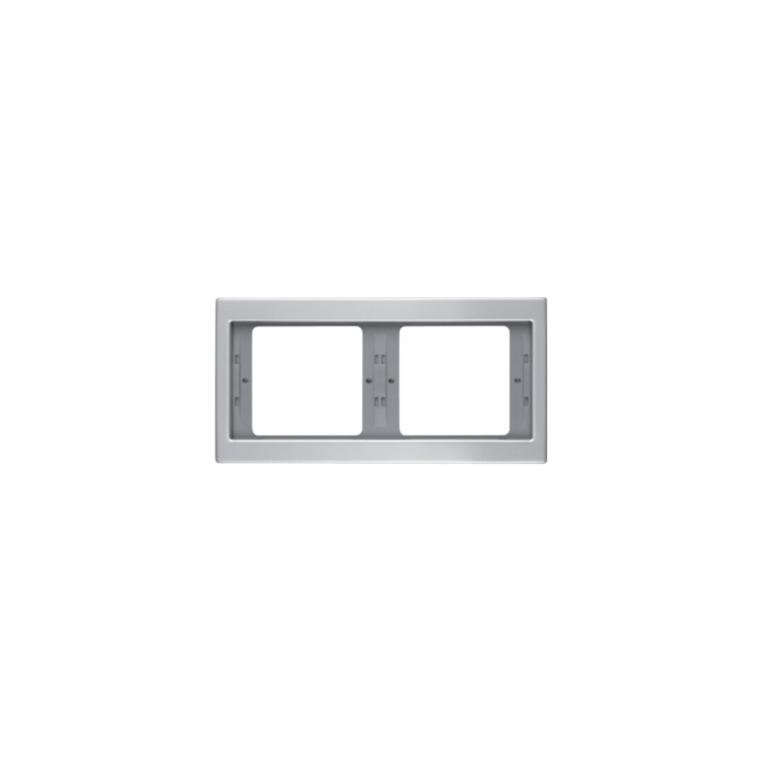 Berker Cadre aluminium 2 fois horizontal 13637003