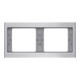 Berker Cadre aluminium 2 fois horizontal 13637003