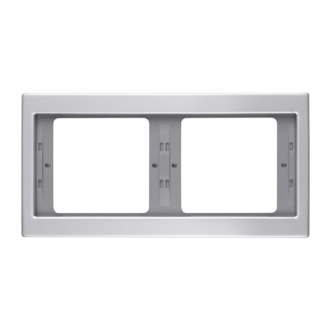 Berker Cadre aluminium 2 fois horizontal 13637003